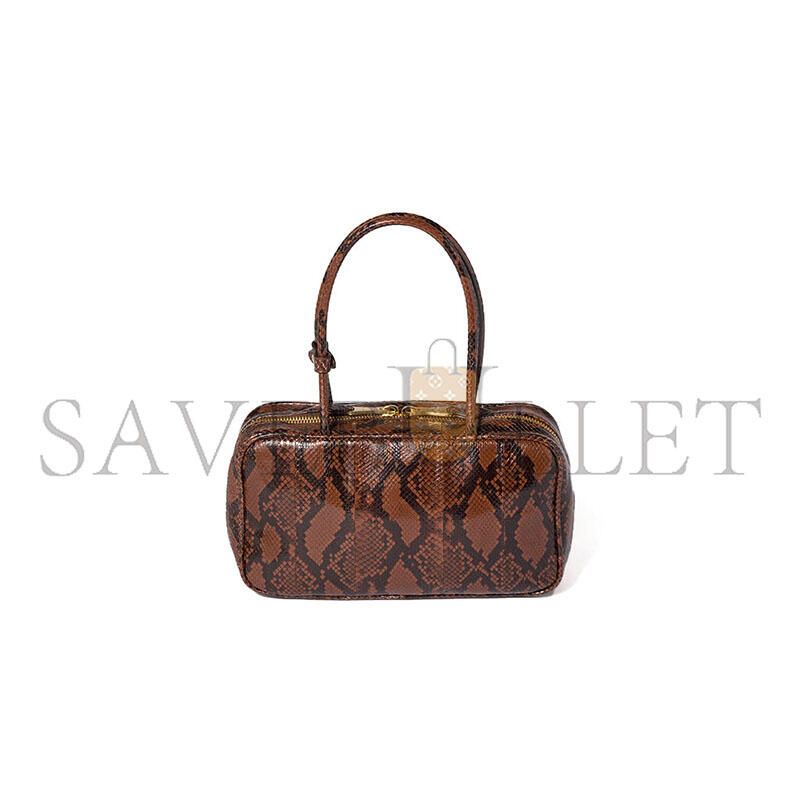 MIU MIU BEAU PYTHON-PRINTED AYERS LEATHER BAG 5BB172 (30*17*8.5cm)